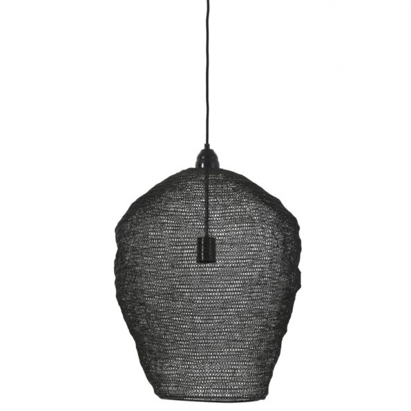 Industriële hanglamp Nikki zwart - Afbeelding 2