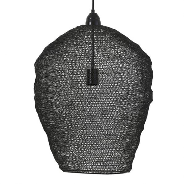 Industriële hanglamp Nikki zwart