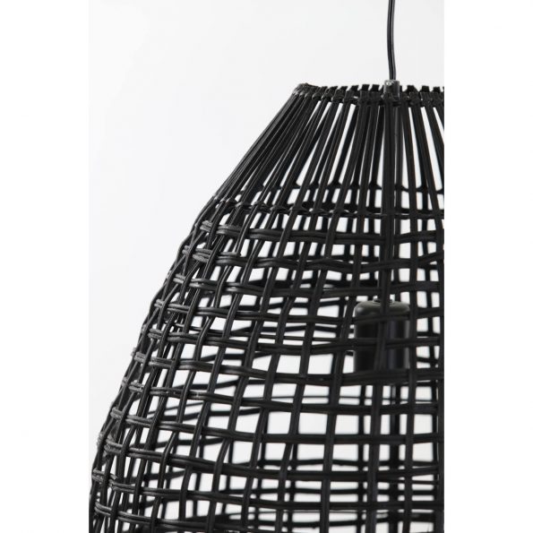 Industriële hanglamp Olaki zwart - Afbeelding 4