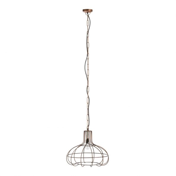 Industriële hanglamp Pear poly koper - Afbeelding 2