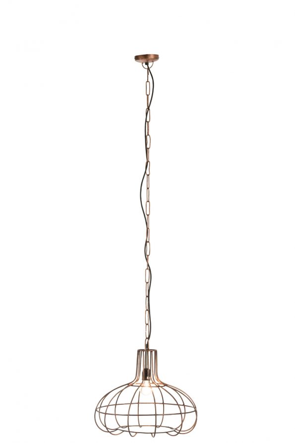 Industriële hanglamp Pear poly koper - Afbeelding 3