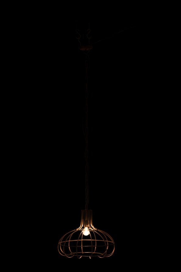 Industriële hanglamp Pear poly koper - Afbeelding 4