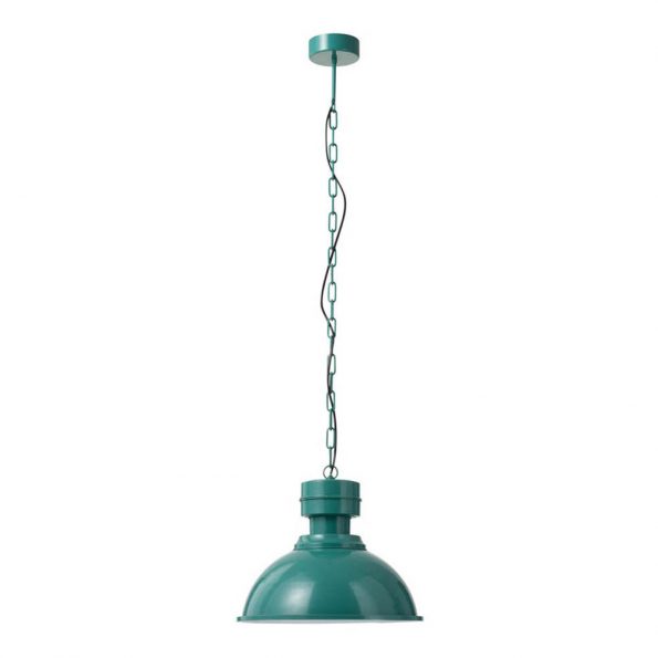 Industriële hanglamp Phoebe blauw