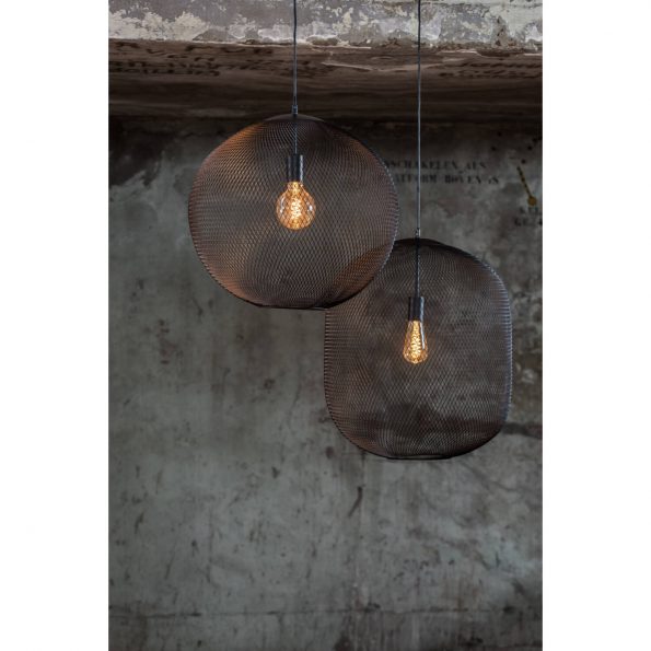 Industriële hanglamp Reilley zwart - Afbeelding 5