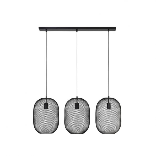 Industriële hanglamp Reilley zwart - Afbeelding 2