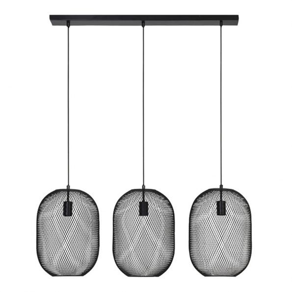 Industriële hanglamp Reilley zwart