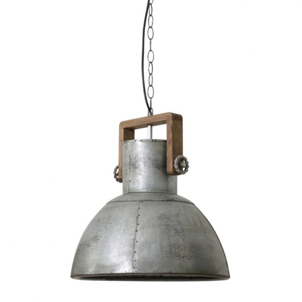 Industriële hanglamp Shelly staal - Afbeelding 2