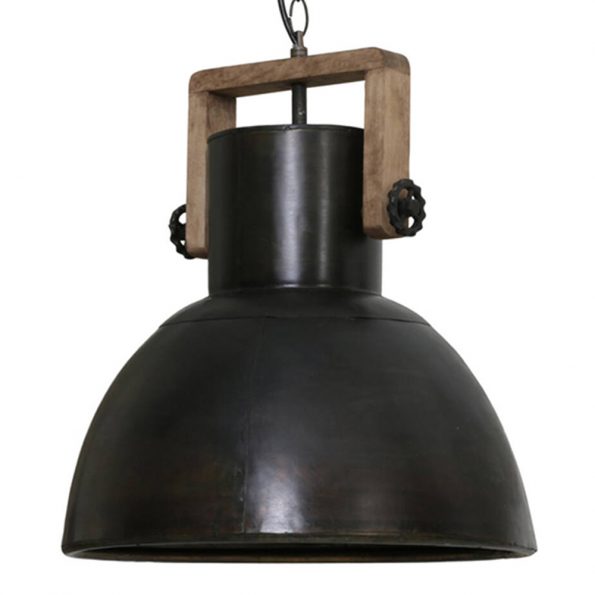 Industriële hanglamp Shelly zwart