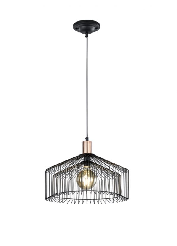 Industriële hanglamp Tanja zwart ø 39 cm - Afbeelding 2