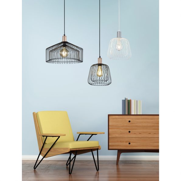 Industriële hanglamp Tanja zwart ø 39 cm - Afbeelding 3