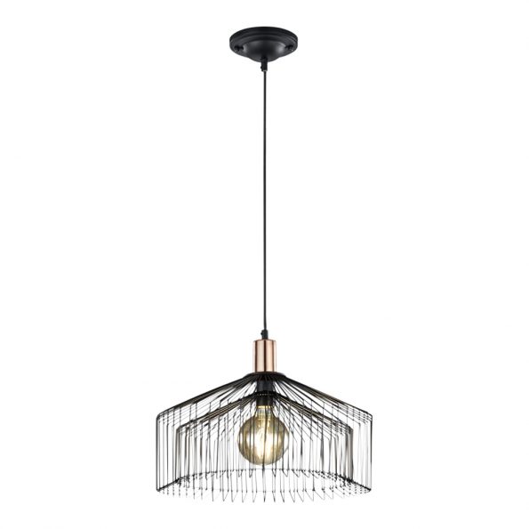 Industriële hanglamp Tanja zwart ø 39 cm