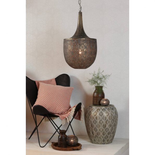 Industriële hanglamp Tanya zilver - Afbeelding 3