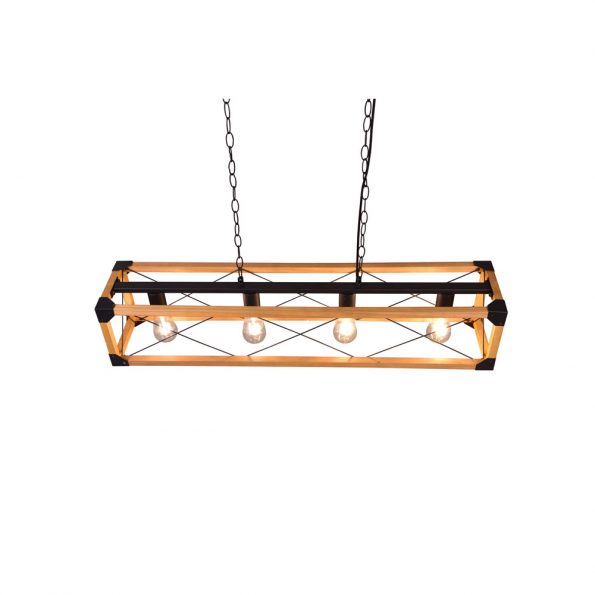 Industriële hanglamp Tenali zwart - Afbeelding 5