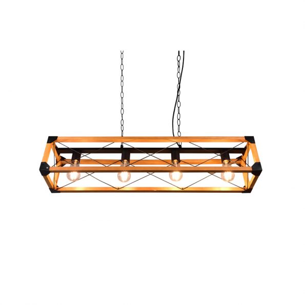 Industriële hanglamp Tenali zwart - Afbeelding 6