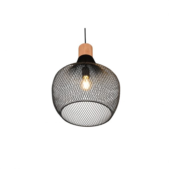 Industriële hanglamp Valeria zwart ø 33 cm - Afbeelding 3