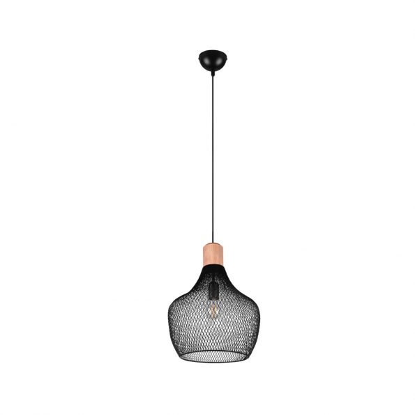 Industriële hanglamp Valeria zwart ø 33 cm - Afbeelding 4