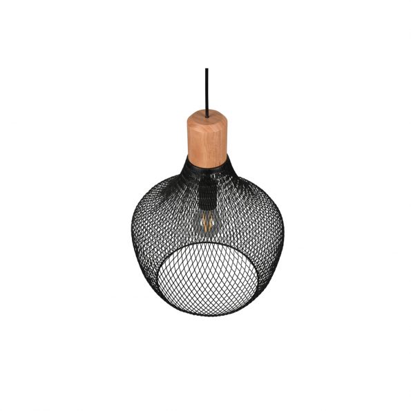 Industriële hanglamp Valeria zwart ø 33 cm - Afbeelding 5