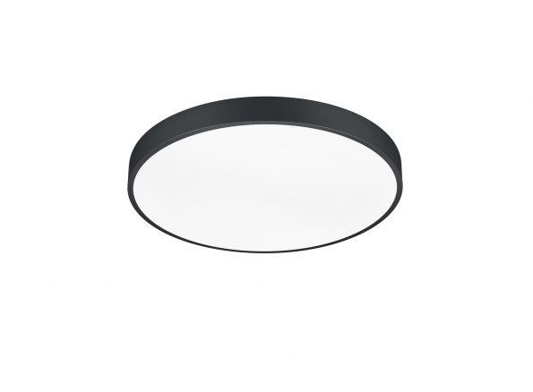 Industriële plafonniere Waco zwart ø 49 cm - Afbeelding 2