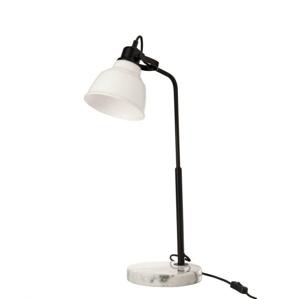 Industriële tafellamp Magali wit - Afbeelding 2