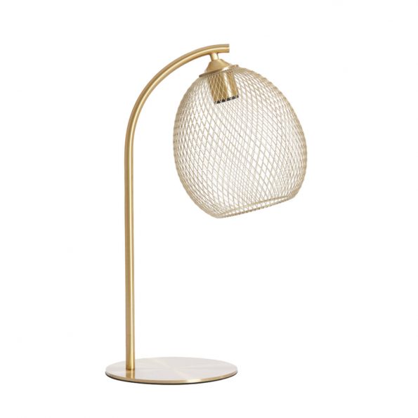 Industriële tafellamp Moroc goud - Afbeelding 2