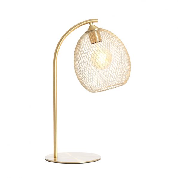 Industriële tafellamp Moroc goud - Afbeelding 7