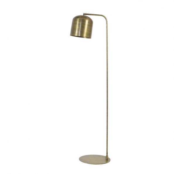Industriële vloerlamp Aleso goud - Afbeelding 2