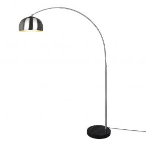 Industriële vloerlamp Argentina nikkel