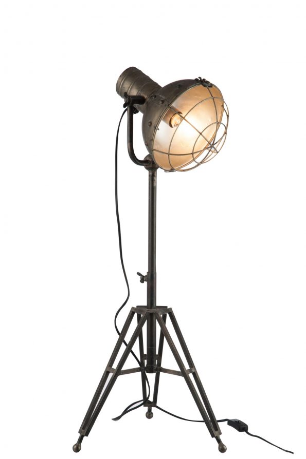 Industriële vloerlamp Cooper grijs - Afbeelding 3