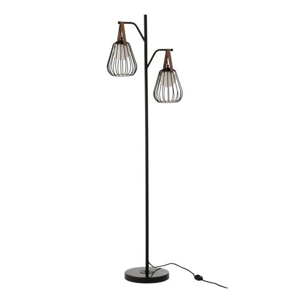 Industriële vloerlamp Ignes zwart - Afbeelding 2