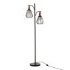 Industriële vloerlamp Ignes zwart