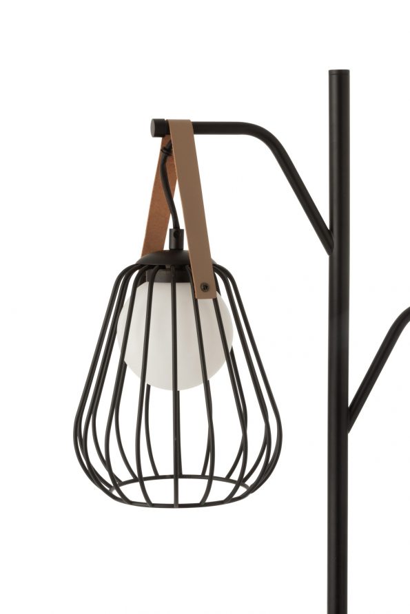 Industriële vloerlamp Ignes zwart - Afbeelding 6
