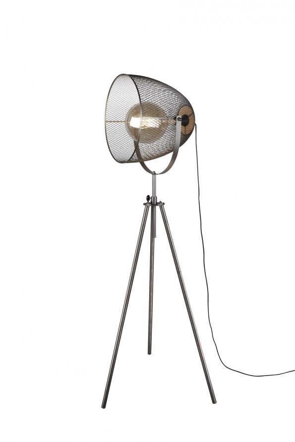 Industriële vloerlamp Ivar nikkel ø 69 cm - Afbeelding 2