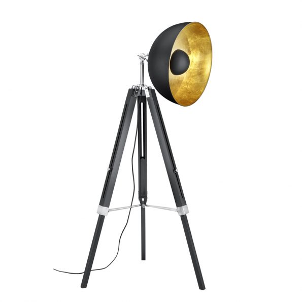 Industriële vloerlamp Livge zwart ø 80 cm - Afbeelding 2