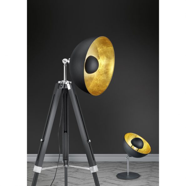Industriële vloerlamp Livge zwart ø 80 cm - Afbeelding 3