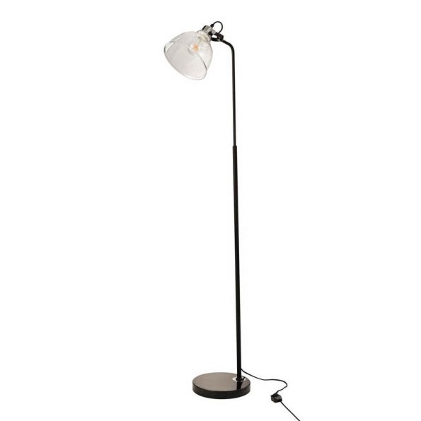 Industriële vloerlamp Magali transparant
