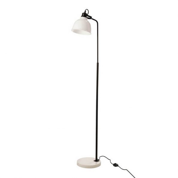 Industriële vloerlamp Magali wit