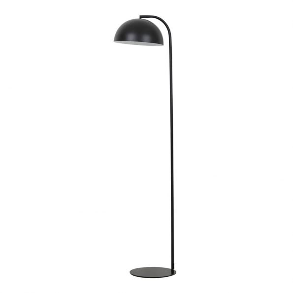 Industriële vloerlamp Mette zwart