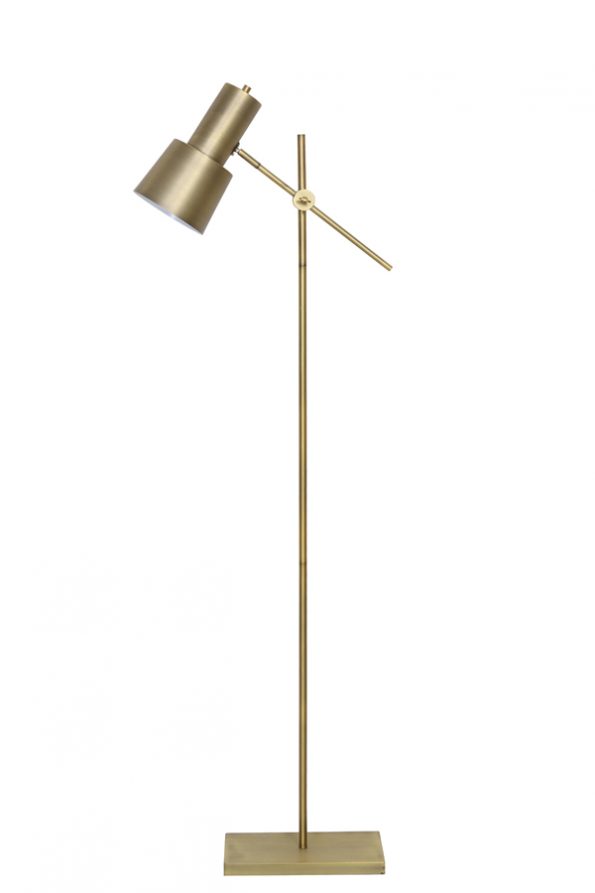 Industriële vloerlamp Preston brons - Afbeelding 3