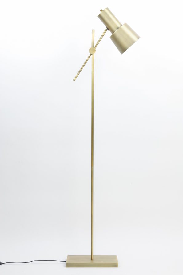 Industriële vloerlamp Preston brons - Afbeelding 4