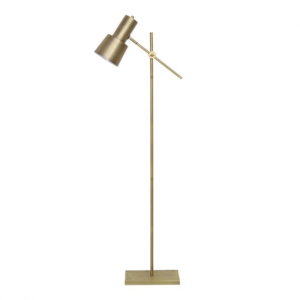 Industriële vloerlamp Preston brons