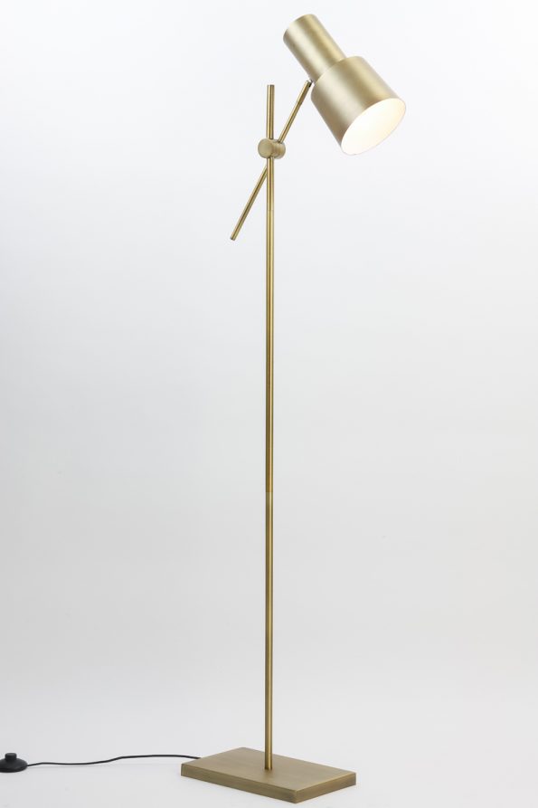 Industriële vloerlamp Preston brons - Afbeelding 7