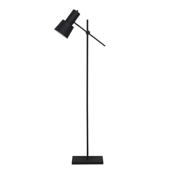 Industriële vloerlamp Preston zwart