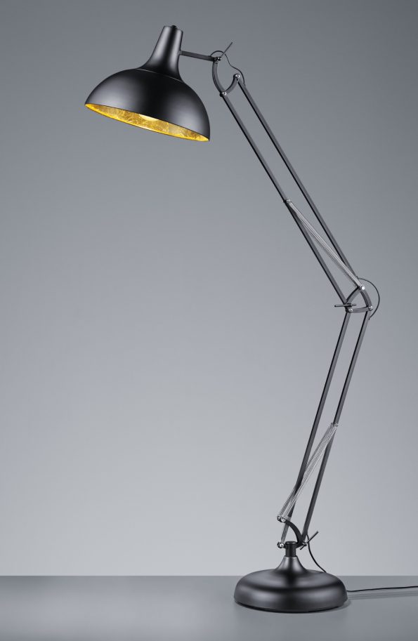 Industriële vloerlamp Salvador zwart - Afbeelding 2