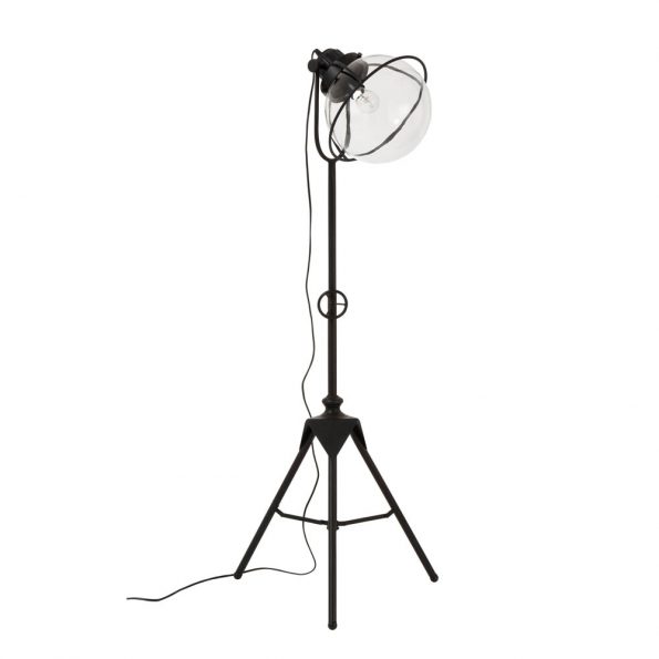 Industriële vloerlamp Travis zwart - Afbeelding 2