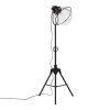 Industriële vloerlamp Travis zwart