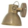 Industriële wandlamp Elay bruin