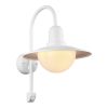 Industriële wandlamp Norman wit