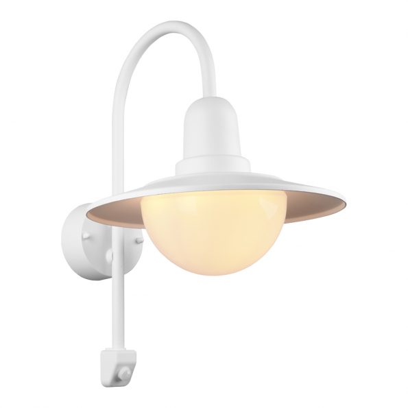Industriële wandlamp Norman wit