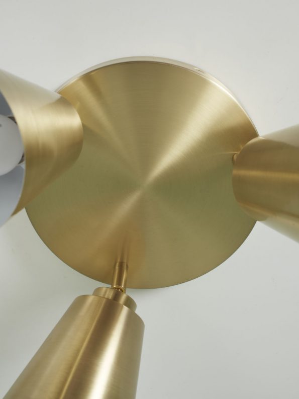 Industriële spot Bremen goud ø 15 cm - Afbeelding 3
