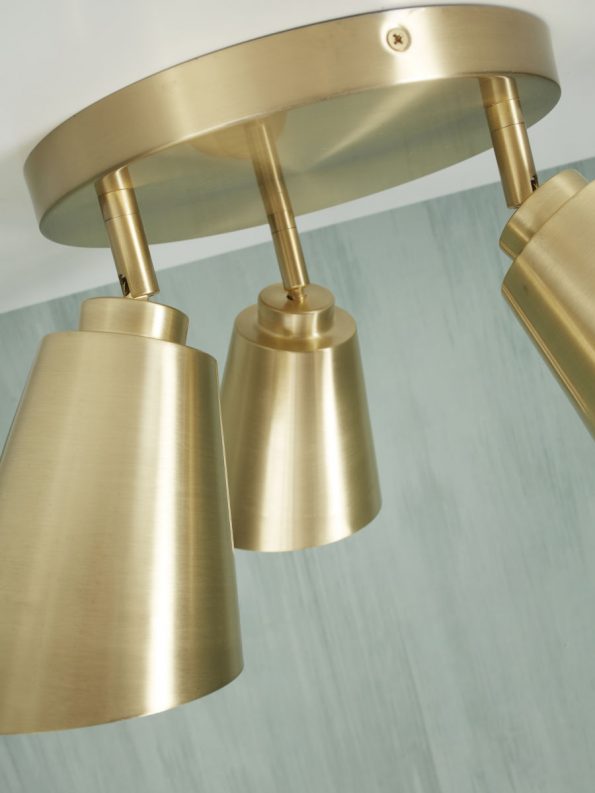 Industriële spot Bremen goud ø 15 cm - Afbeelding 4